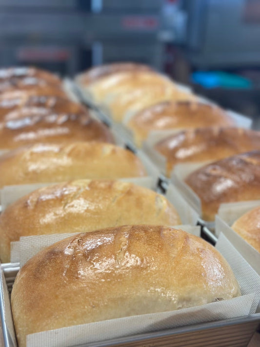 Soft White Sourdough Sandwich Loaves
