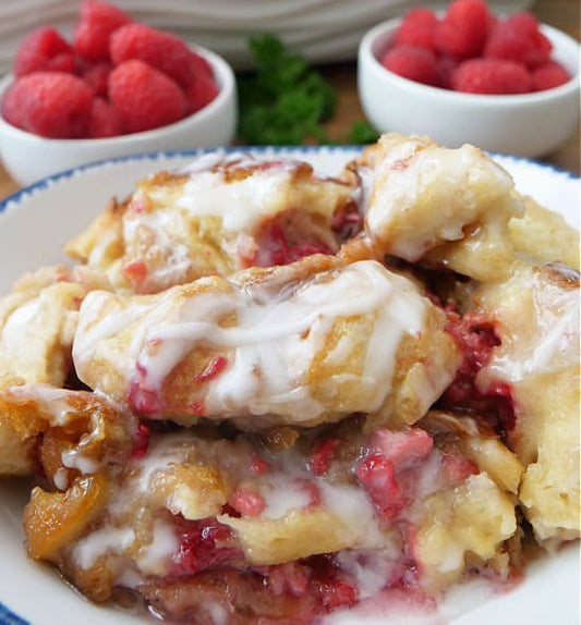 Bread Pudding:  Lemon Blueberry, Raspberry